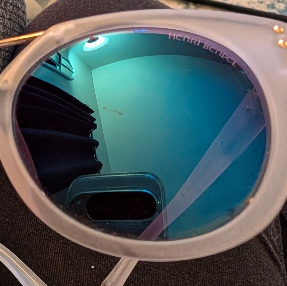 Rare Henri Bendel Mirrored Frosted Pink Broadway Sunglasses - Picture 11 of 11